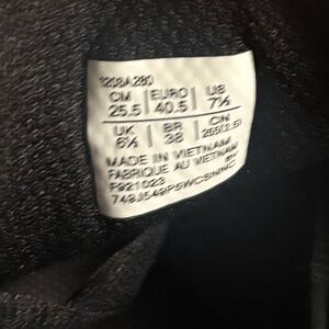 Asics Black and Silver Running Sneaker with Tags